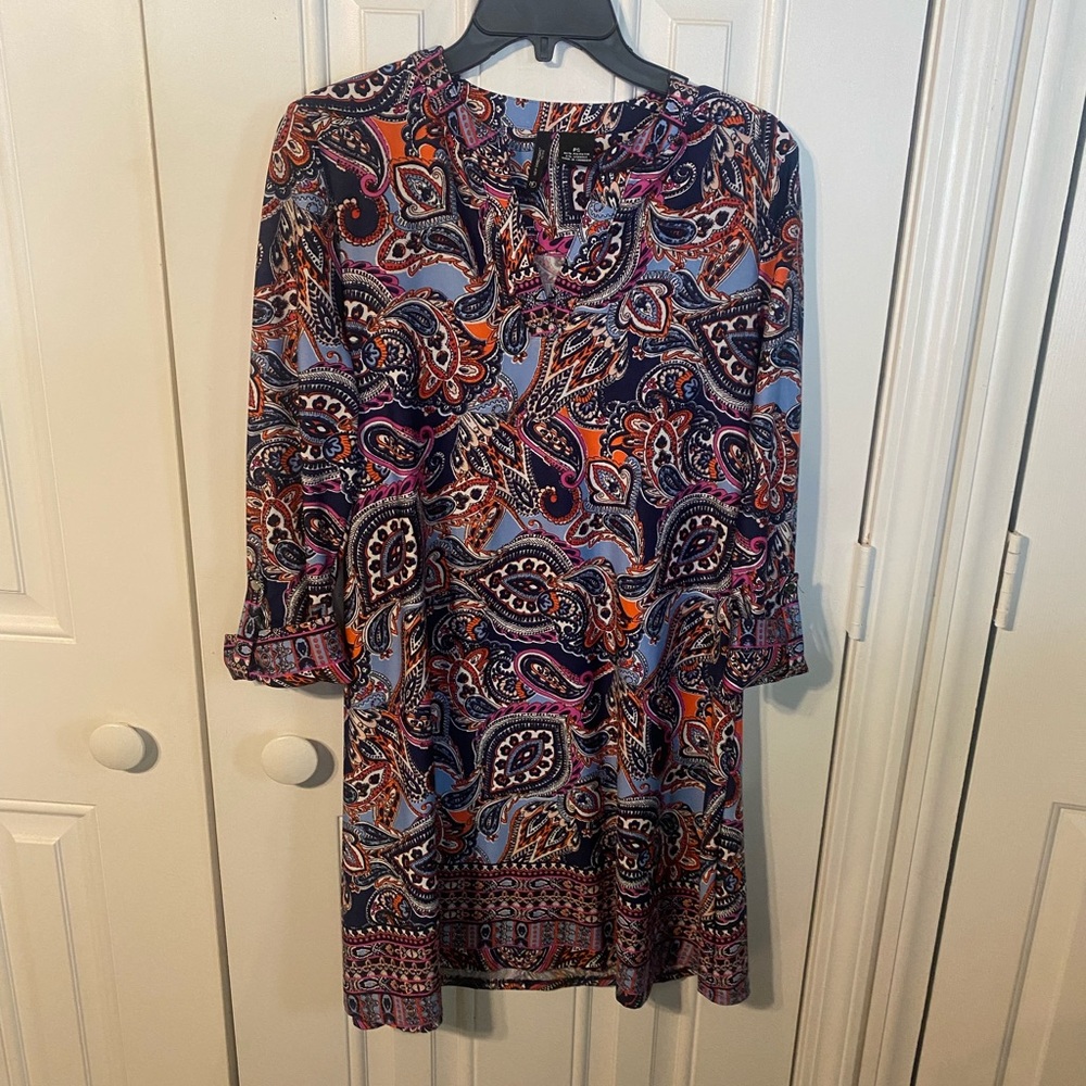 New Directions Petite Small Paisley Tunic Dress